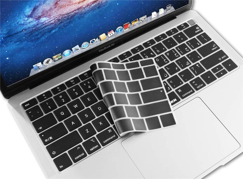 XSKN Arabic US Version Silicone Keyboard Cover Skin for 2018 MacBook Air 13.3 Inch with Touch ID A1932 - NOT for Other 13.3 INCH - Image 3